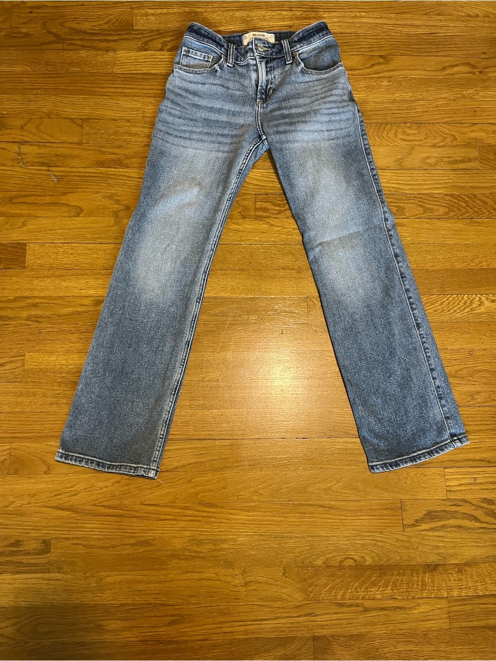 👖Hollister Light Blue Straight-Leg Women's Jeans👖